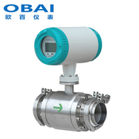 Sanitary clamp-type electromagnetic flowmeter